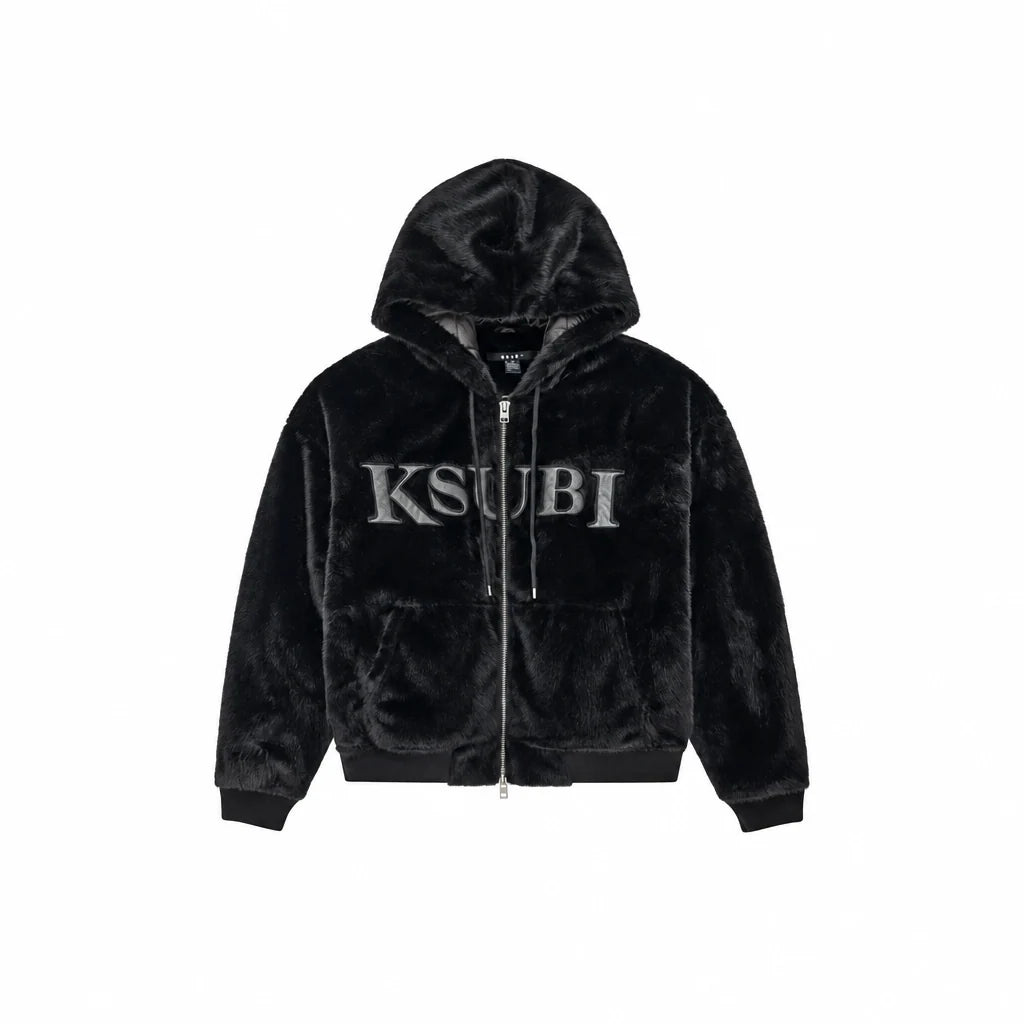 Ksubi Walkout Faux Fur Hooded Jacket