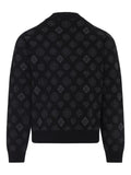 Casablanca logo-pattern zip-up jacket