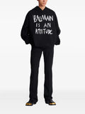 Balmain long-sleeved cotton hoodie