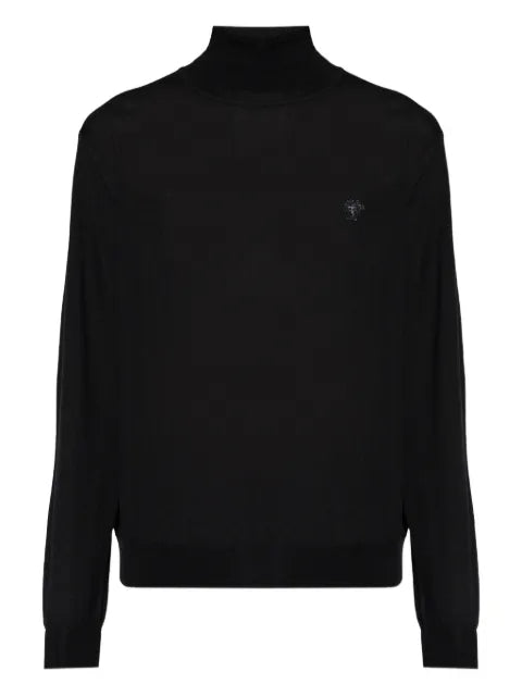 Versace roll-neck logo sweater