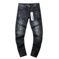 Purple Brand Black Paint Splatter Distressed Jeans