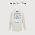 Louis Vuitton 25FW Dreamin' Man Graffiti Slogan Print Long Sleeve T-Shirt White